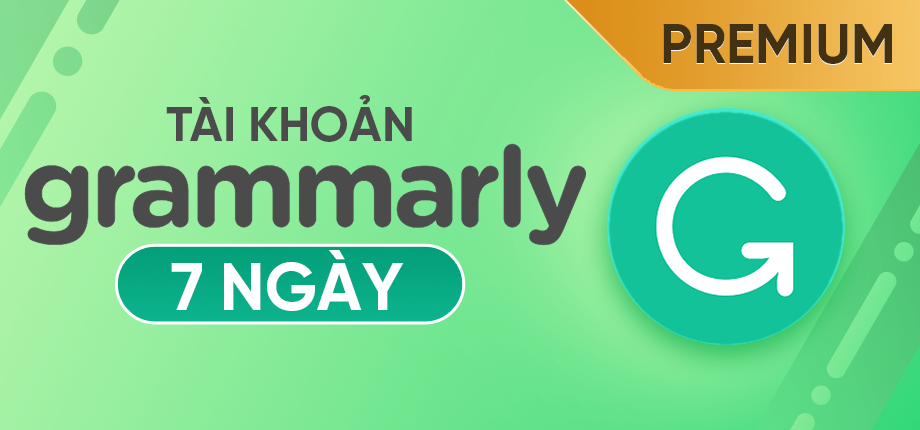 Grammarly Premium (AI) 7 ngày - Tài khoản